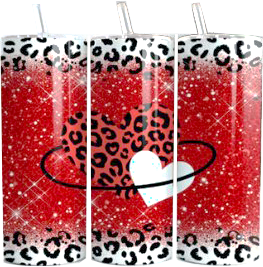 Cheetah Heart Tumbler