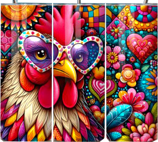 Rooster Tumbler Design
